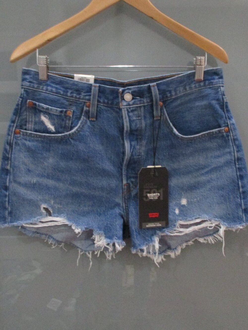Levi's 501 High Rise Button Fly Shorts